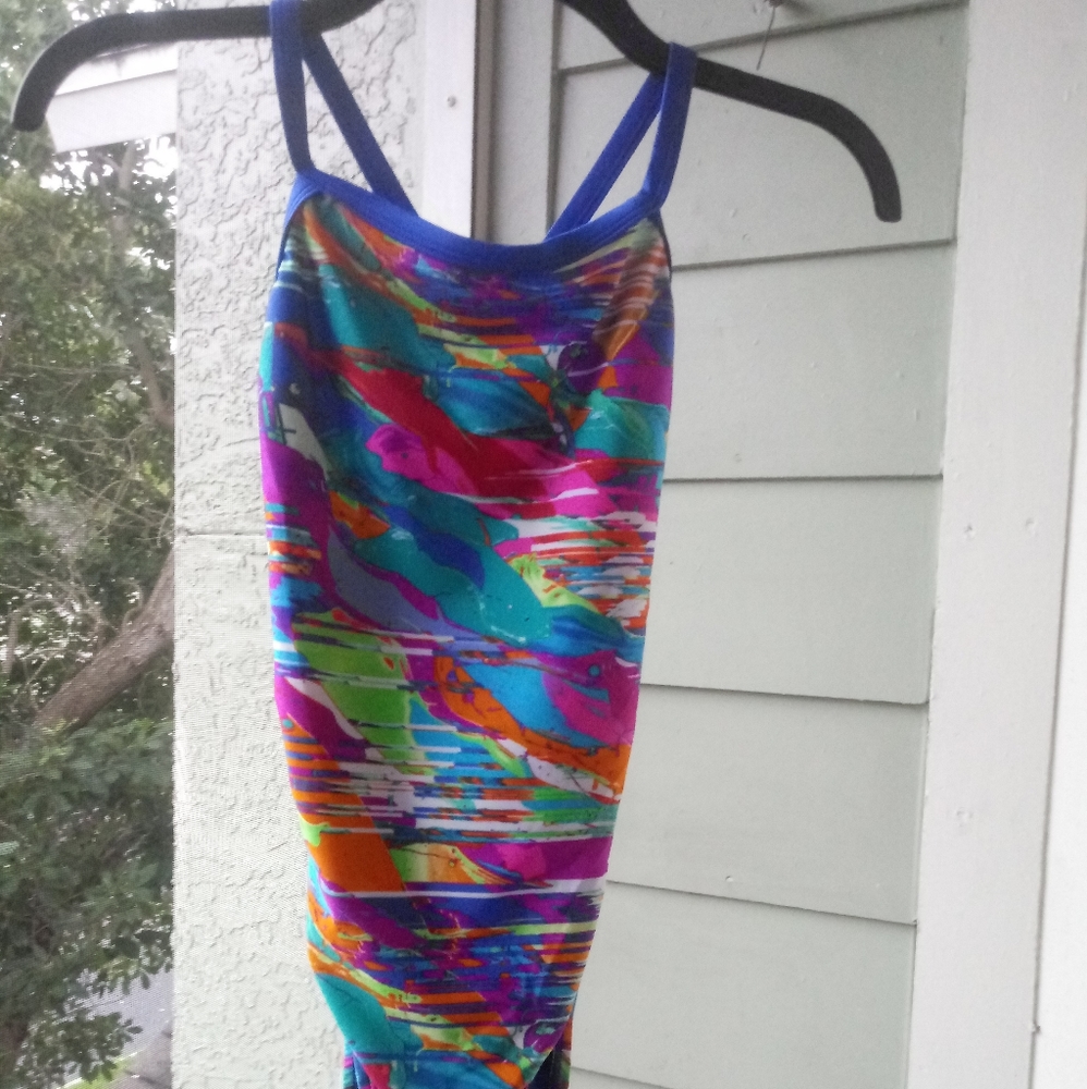 Women's Speedo Pro LT Swimsuit Pink Purple Green